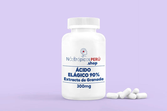 Ácido Elágico 90% (Extracto de granada) 500mg - 100 cápsulas Nootrópicos Perú