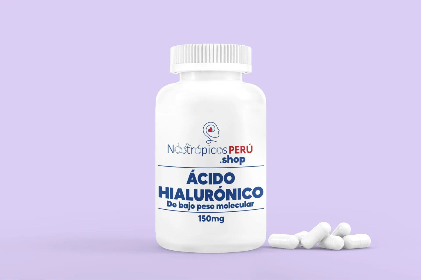 Ácido hialurónico 150mg - 100 cápsulas Nootrópicos Perú