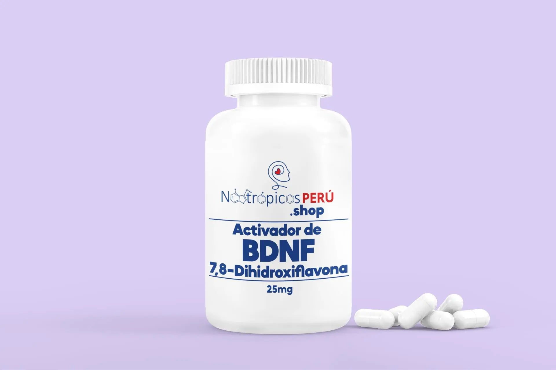 Activador de BDNF (7,8-Dihidroxiflavona) 25mg - 50 cápsulas Nootrópicos Perú