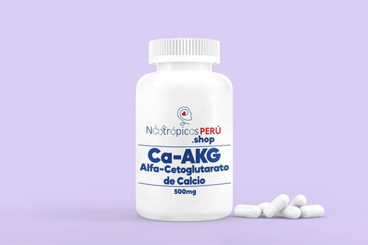 Alfa-Cetoglutarato de Calcio (Ca-AKG) 500mg - 50 cápsulas Nootrópicos Perú