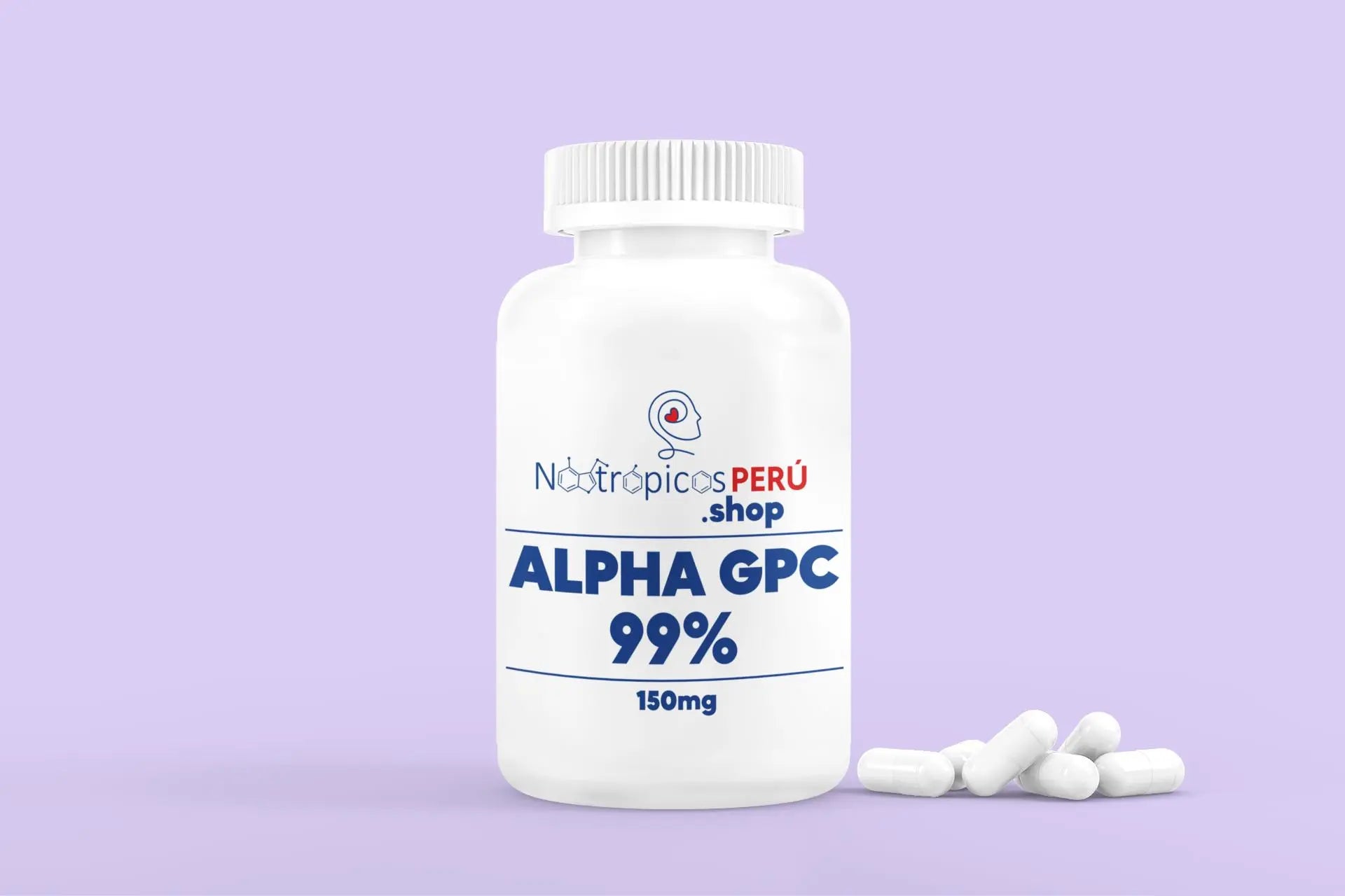 Alpha GPC 99% 150mg - 100 cápsulas Nootrópicos Perú