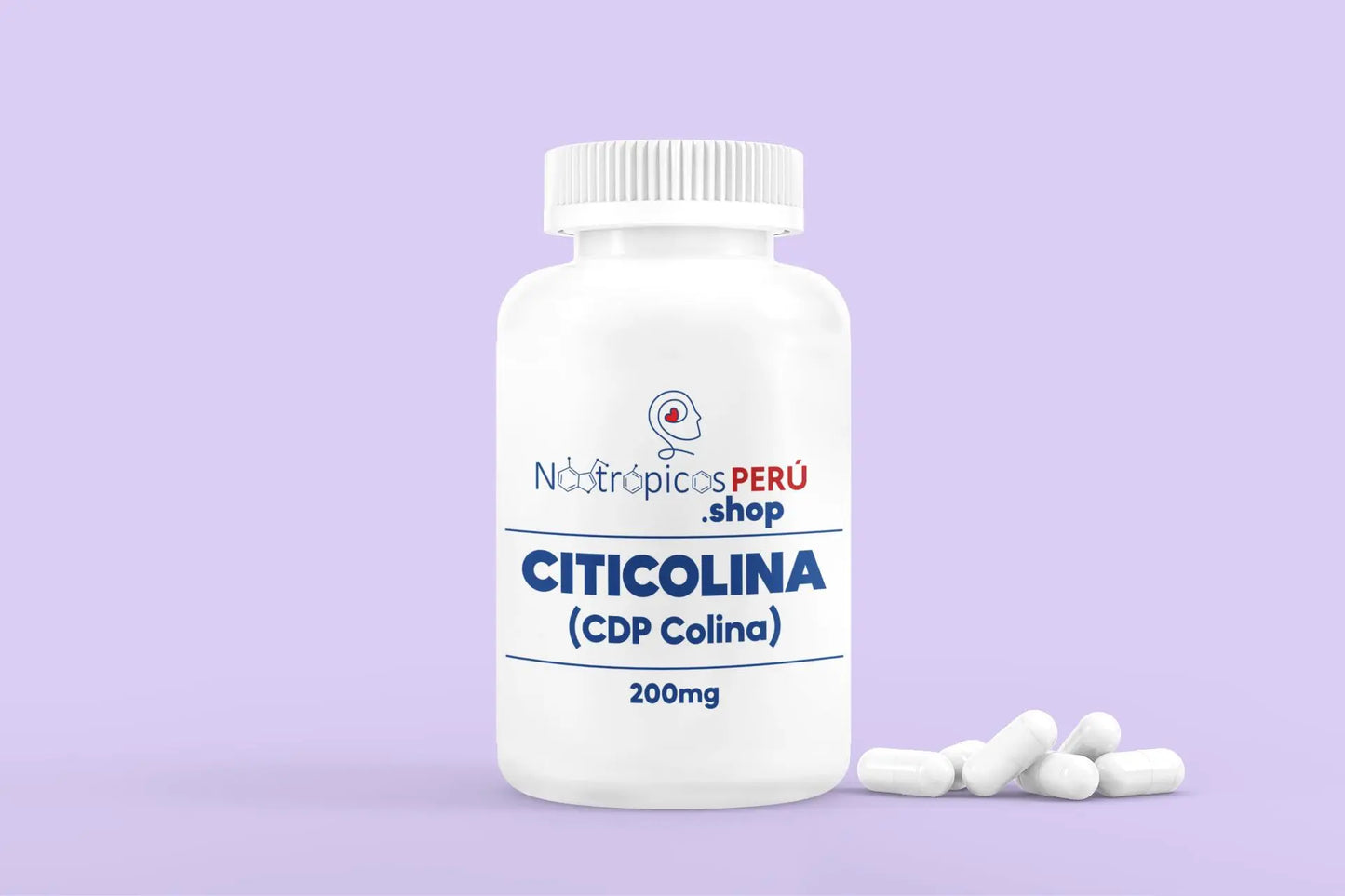 Citicolina (CDP Colina) 200mg - 100 cápsulas Nootrópicos Perú