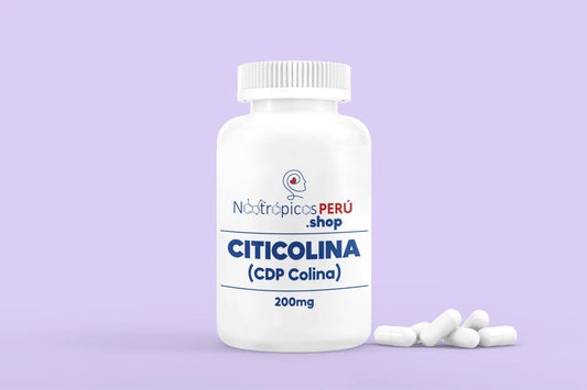 Citicolina (CDP Colina) 200mg - 100 cápsulas Nootrópicos Perú