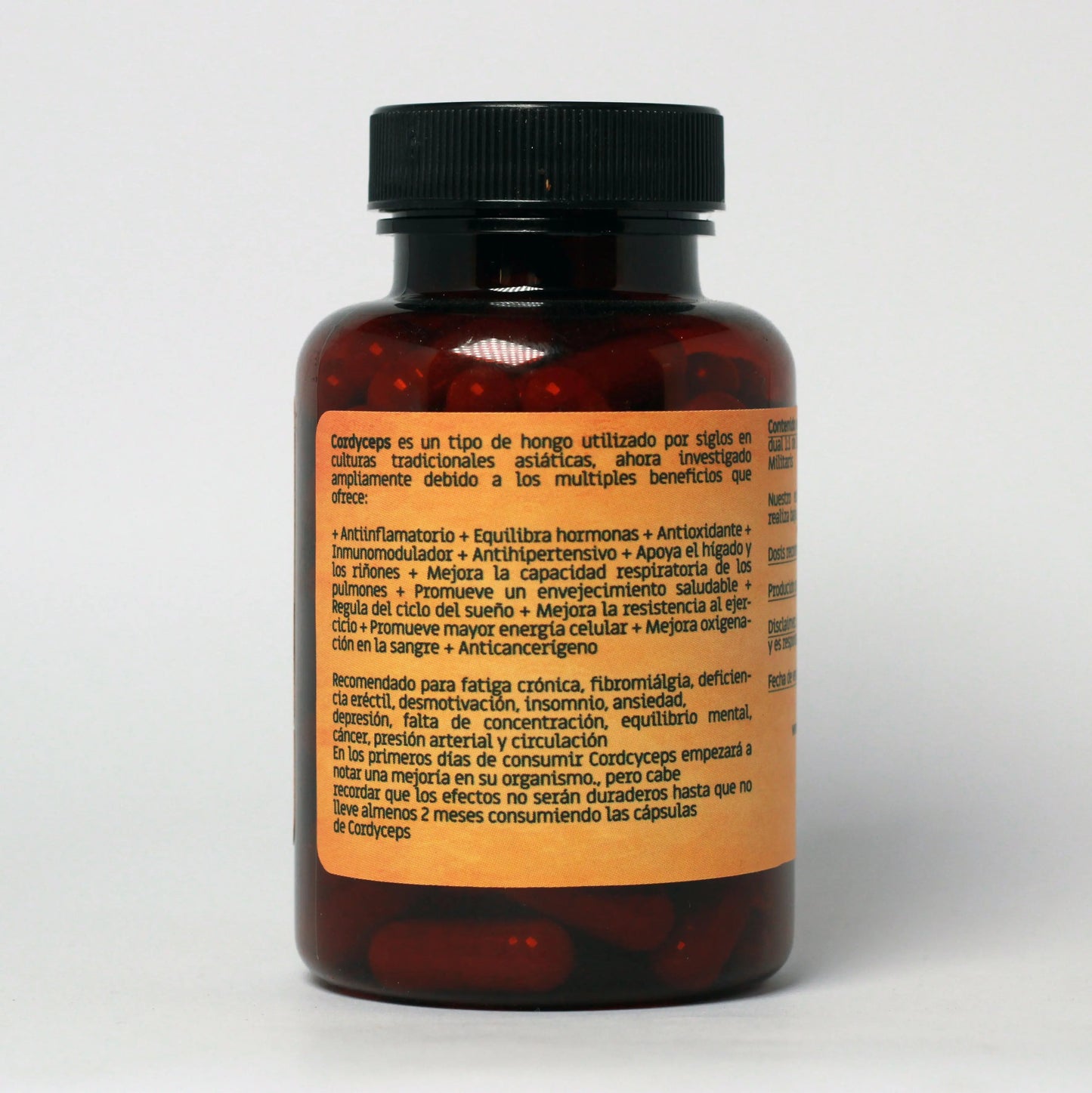 Cordyceps (Extracto 1.1) 600mg - 100 cápsulas Nootrópicos Perú