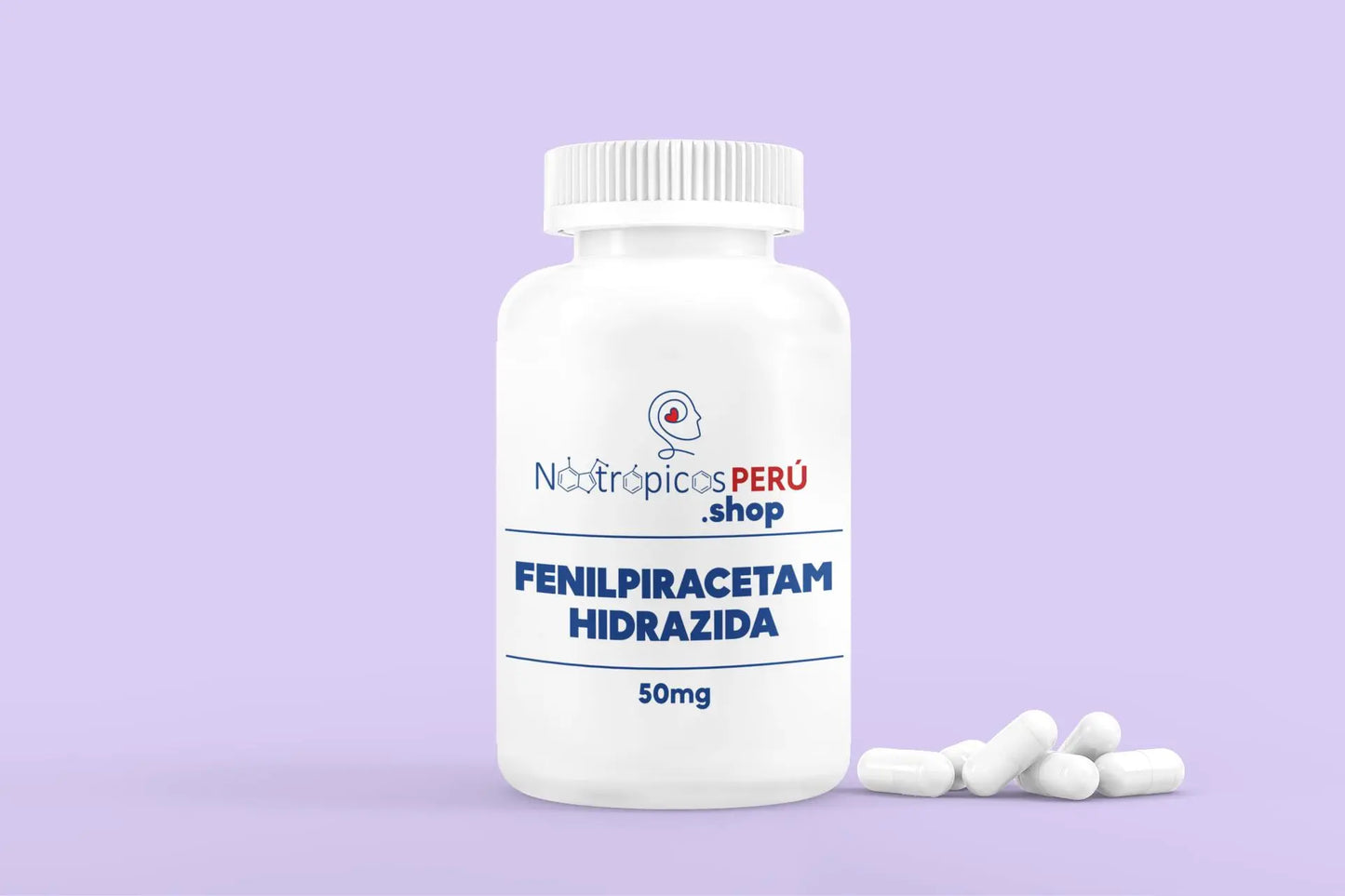 Fenilpiracetam Hidrazida 50mg - 50 cápsulas Nootrópicos Perú