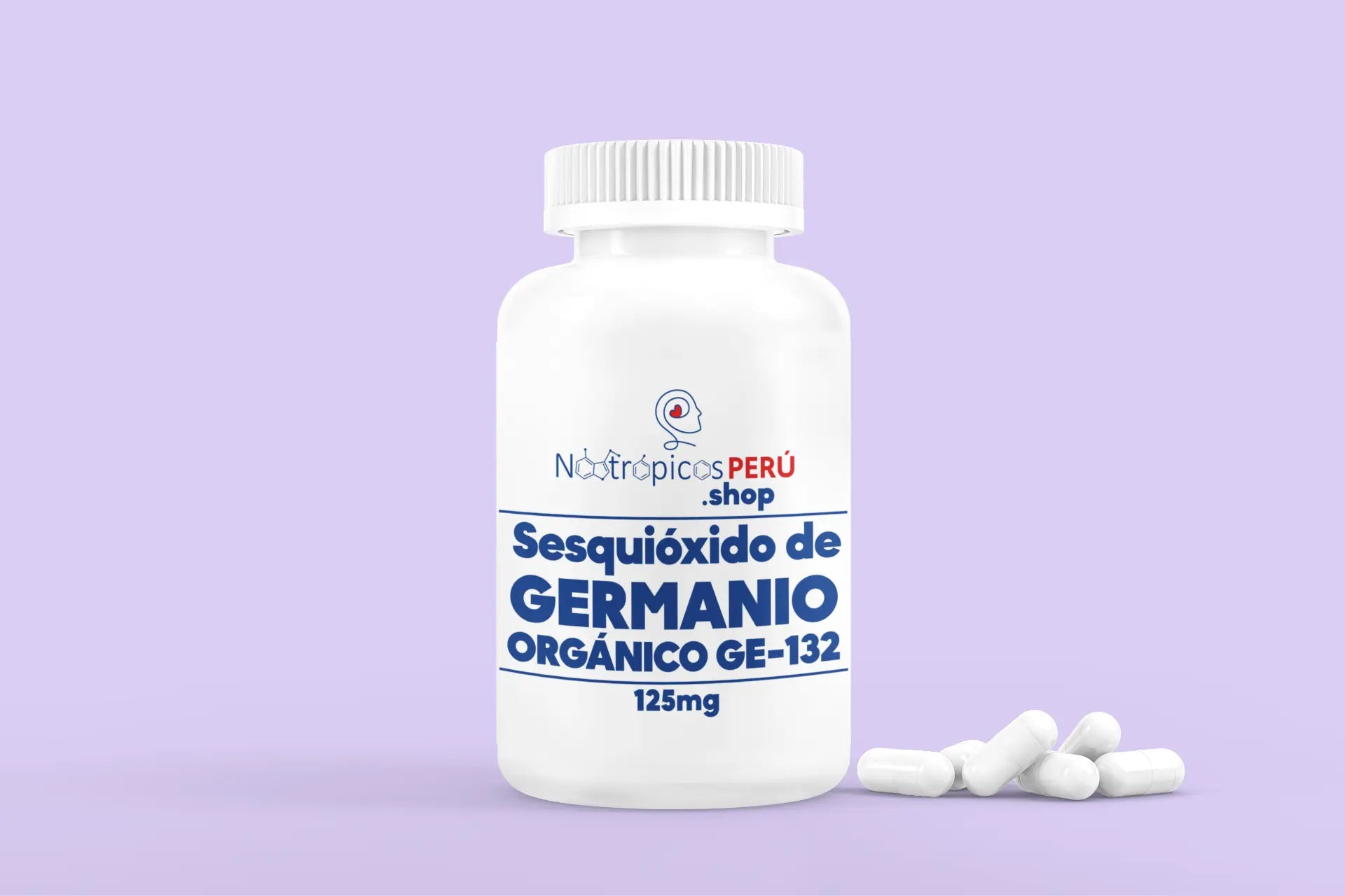 Germanio Orgánico (GE-132) 100mg - 50 cápsulas Nootrópicos Perú