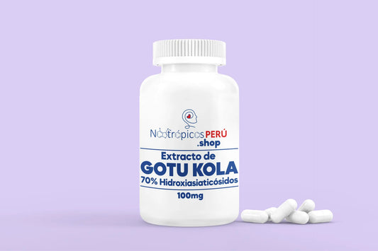 Gotu Kola 100mg (Extracto 70% Hidroxiasiaticósidos) - 100 cápsulas Nootrópicos Perú