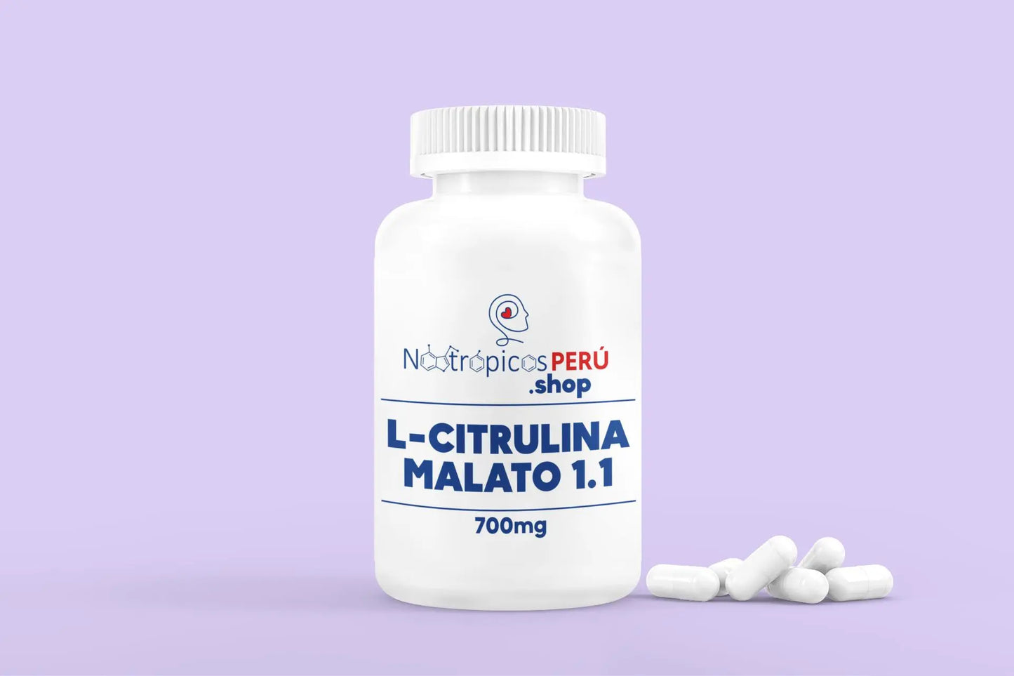 L-Citrulina Malato 700mg - 120 cápsulas Nootrópicos Perú