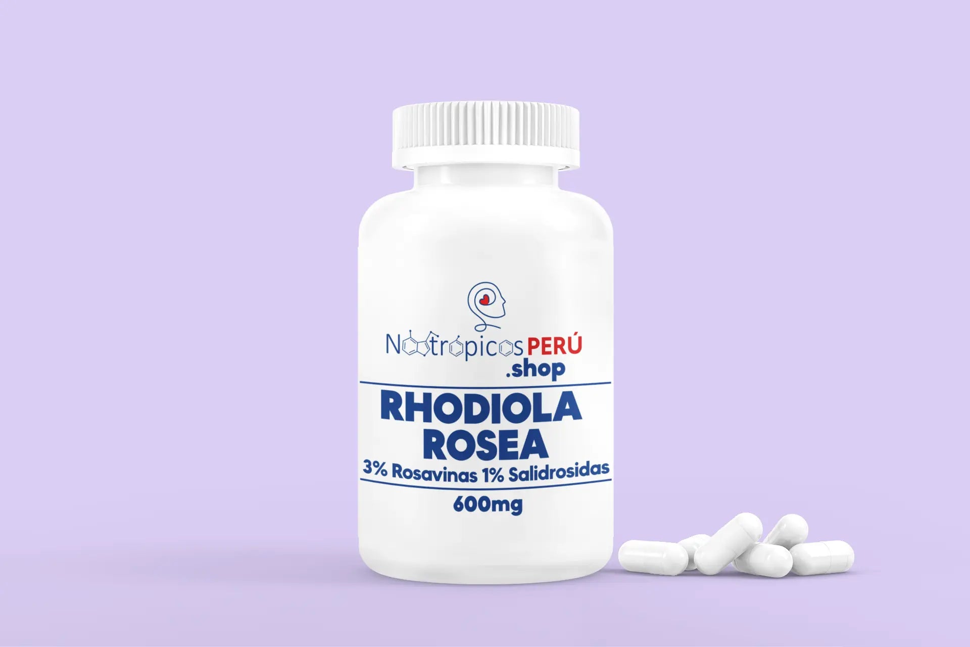 Rhodiola Rosea (Extracto) - 600mg - 100 cápsulas Nootrópicos Perú