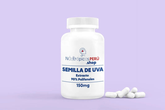 Semilla de Uva 150mg (Extracto 90% polifenoles) - 100 cápsulas Nootrópicos Perú