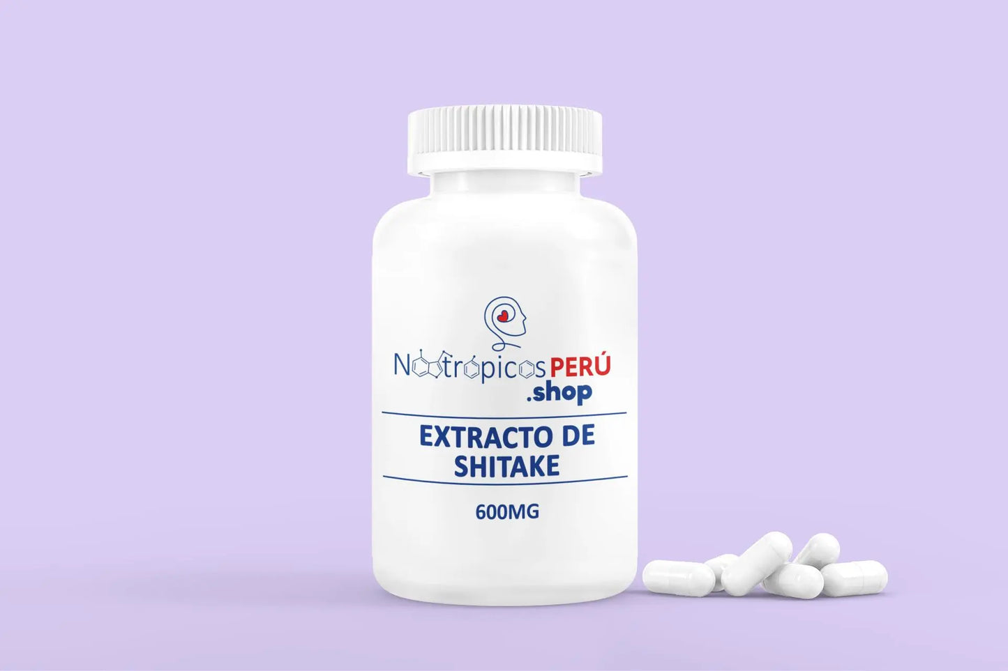 Extracto de Shitake 600mg - 100 cápsulas - Nootrópicos Perú