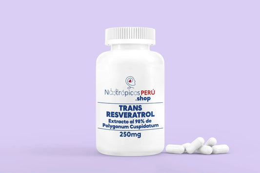 Trans-resveratrol 98% 250mg - 50 cápsulas Nootrópicos Perú