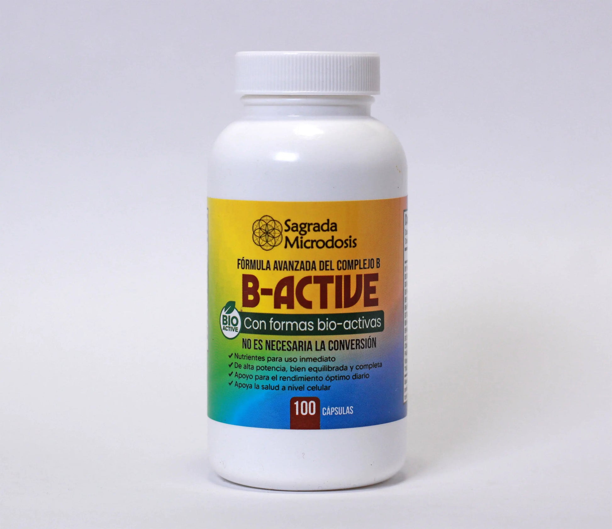 Vitaminas B Activadas (Complejo B-Active) - 100 cápsulas Nootrópicos Perú